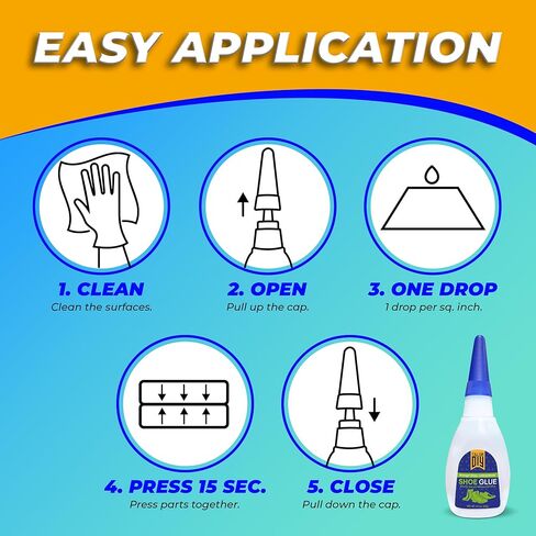 2 قطعة × 0.7 أونصة. (20 جم) لاصق لإصلاح الأحذية والأحذية شديدة التحمل - غراء تثبيت نعل شفاف مقاوم للماء للجلد والمطاط ونعال الأحذية الرياضية. محفظة وحزام وحقيبة يد وأكثر من ذلك in Kuwait