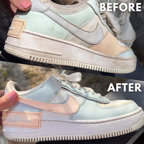 Premium Sneaker Cleaning Kit - 6 Oz. Shoe Cleaner, 1.4 Oz. Shoe Deodorizer Spray, Soft & Hard Bristle Shoe Brushes - Shoe Cleaner for White Sneakers, Nubuck, Suede, Canvas, Leather, Red, 123 in Kuwait