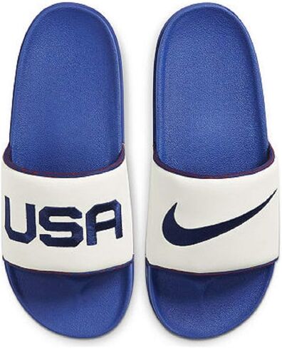 Nike Men's Offcourt USA Slides Sail/Blue (numeric_9) in Saudi Arabia
