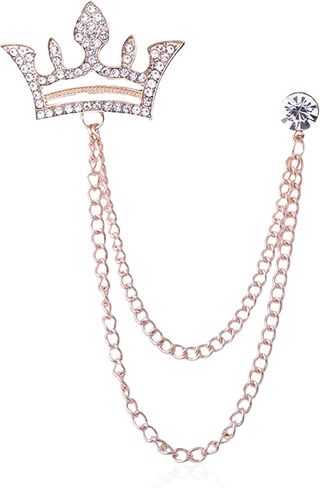 Vavhoo الصليب ولي سلسلة طويلة بروش حجر الراين شرابة بروش دبوس الرجعية كريستال البدلة دبابيس طوق دبوس معطف شرابة سلسلة التلبيب دبابيس للرجال البدلة الملحقات in Kuwait