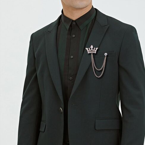 Vavhoo الصليب ولي سلسلة طويلة بروش حجر الراين شرابة بروش دبوس الرجعية كريستال البدلة دبابيس طوق دبوس معطف شرابة سلسلة التلبيب دبابيس للرجال البدلة الملحقات in Kuwait