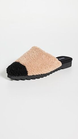 R0AM Women's Fuzzy Cap Mule Slides in Kuwait