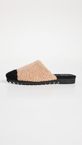 R0AM Women's Fuzzy Cap Mule Slides in Kuwait