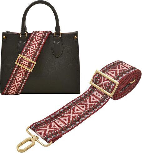 BOMANO Purse Crossbody Handbag Long Strap Adjustable Wide Replacement Embroidered Guitar Shoulder Straps for Women in Kuwait