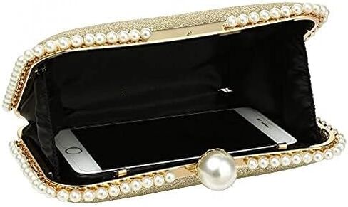 YYW Clutch Purse for Women Pearls Evening handbag Wedding Party Purse Shoulder Bag in Saudi Arabia