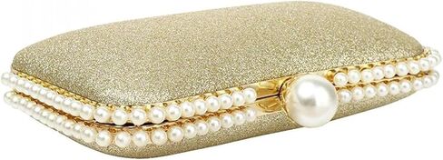 YYW Clutch Purse for Women Pearls Evening handbag Wedding Party Purse Shoulder Bag in Saudi Arabia