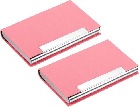 YOKIVE 2 قطعة من حامل بطاقات العمل، حافظة بطاقات العمل مع بطاقات حمل ذات ملمس ناعم، رائعة للمكتب والاجتماعات والاستخدام اليومي (أسود، 3.86 بوصة) in Kuwait