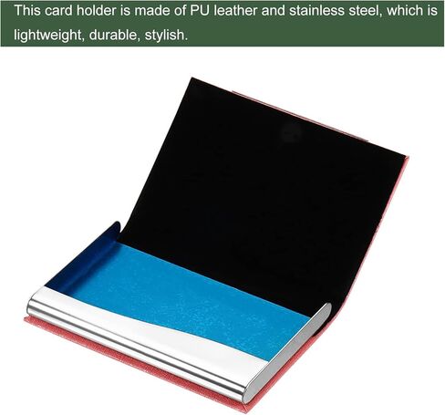 YOKIVE 2 قطعة من حامل بطاقات العمل، حافظة بطاقات العمل مع بطاقات حمل ذات ملمس ناعم، رائعة للمكتب والاجتماعات والاستخدام اليومي (أسود، 3.86 بوصة) in Kuwait