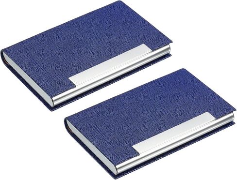 YOKIVE 2 قطعة من حامل بطاقات العمل، حافظة بطاقات العمل مع بطاقات حمل ذات ملمس ناعم، رائعة للمكتب والاجتماعات والاستخدام اليومي (أسود، 3.86 بوصة) in Kuwait