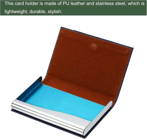 YOKIVE 2 قطعة من حامل بطاقات العمل، حافظة بطاقات العمل مع بطاقات حمل ذات ملمس ناعم، رائعة للمكتب والاجتماعات والاستخدام اليومي (أسود، 3.86 بوصة) in Kuwait