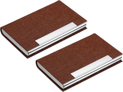 YOKIVE 2 قطعة من حامل بطاقات العمل، حافظة بطاقات العمل مع بطاقات حمل ذات ملمس ناعم، رائعة للمكتب والاجتماعات والاستخدام اليومي (أسود، 3.86 بوصة) in Kuwait