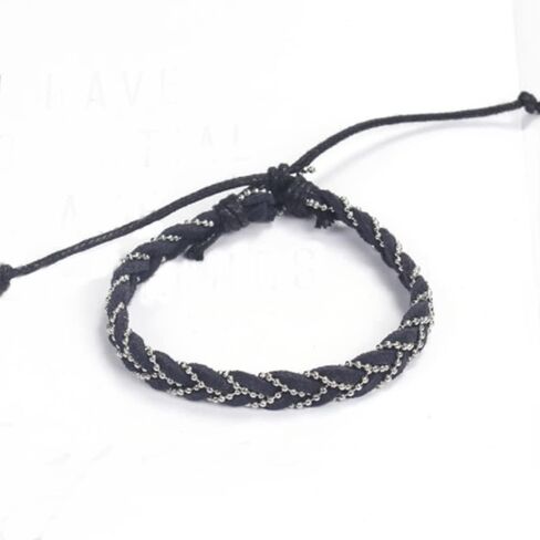 SBI مجوهرات جلدية التفاف سوار المرأة مرساة ريشة سيرفر الصداقة عين الشر الدفة مضفر بوهو الكفة عيد ميلاد الذكرى عيد الميلاد الأسرة in Kuwait