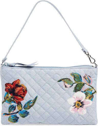 Vera Bradley Women's Denim Convertible Wristlet With RFID Protection, Sea Air Floral, One Size in Saudi Arabia