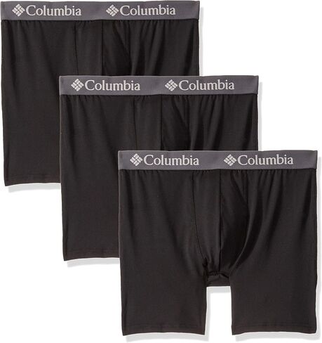 Columbia Men's 3 Pack Boxer Brief, Black, Large US in Saudi Arabia
