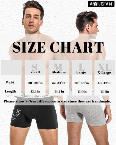 AIYUEFAN Men's Boxer Briefs Soft Breathable Cotton Mens Underwear Moisture-Wicking Comfortable Boxer Briefs for Men Multipack in Saudi Arabia