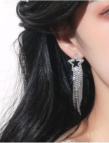 GELVTIC Chunky Gold Hoop Earrings Silver Teardrop Earrings for Women Water Drop Earrings Dupes Lightweight Dangling Earrings Rhinestone Crystal Dangle Earrings Cubic Zirconia Earrings Wedding Bridal Bridesmaids Fashion Valentine's Day Christmas Jewelry Gi in Saudi Arabia