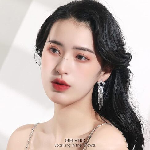 GELVTIC Chunky Gold Hoop Earrings Silver Teardrop Earrings for Women Water Drop Earrings Dupes Lightweight Dangling Earrings Rhinestone Crystal Dangle Earrings Cubic Zirconia Earrings Wedding Bridal Bridesmaids Fashion Valentine's Day Christmas Jewelry Gi in Saudi Arabia