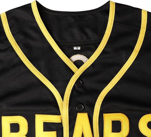 MESOSPERO Bad News Bears Tanner Boyle 3 Kelly Leak Movie 1976 Chico's Bail Bonds Baseball Jersey for Men, 12 Black, S in Kuwait