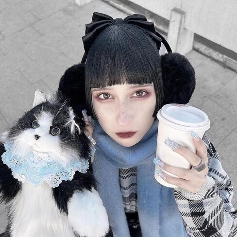 Chongker Stuffed Realistic Cat Plush Backpack - Animal Purse for Kids Cute and Soft Stuffed Animal Backpack with Adjustable Straps in Kuwait