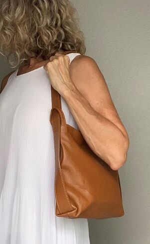 LaGaksta Bria Convertible Leather Backpack Purse - Casual Travel Shoulder Bag (Cognac Tan) in Kuwait