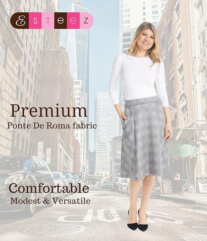 تنورة مكتب قابلة للتمدد من ESTEEZ للنساء - أوستن in Kuwait
