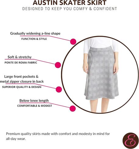 تنورة مكتب قابلة للتمدد من ESTEEZ للنساء - أوستن in Kuwait