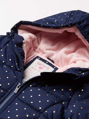 Carter's Girls' Fleece Lined Puffer Jacket Coat in Saudi Arabia