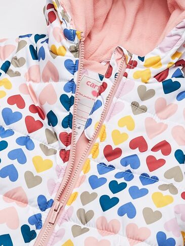 Carter's Girls' Fleece Lined Puffer Jacket Coat in Saudi Arabia