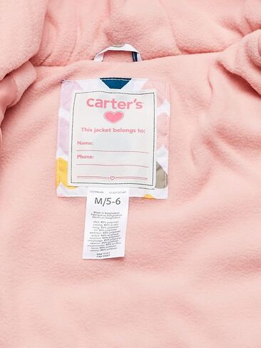 Carter's Girls' Fleece Lined Puffer Jacket Coat in Saudi Arabia