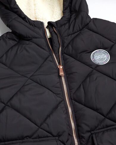 سترة شتوية محدودة للغاية للفتيات - معطف سترة منتفخ مبطن بصوف الشيربا مقاوم للماء (7-16) in Kuwait