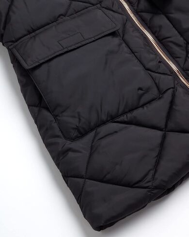 سترة شتوية محدودة للغاية للفتيات - معطف سترة منتفخ مبطن بصوف الشيربا مقاوم للماء (7-16) in Kuwait