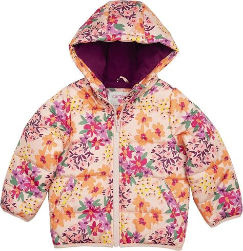 Carter's Girls' Fleece Lined Puffer Jacket Coat in Saudi Arabia