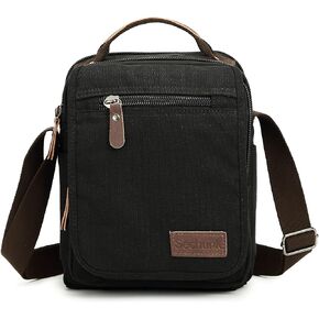 Sechunk Small Canvas Shoulder Bags Messenger Bag Travel Bag Business Bag Working Bag For Men Women in Kuwait