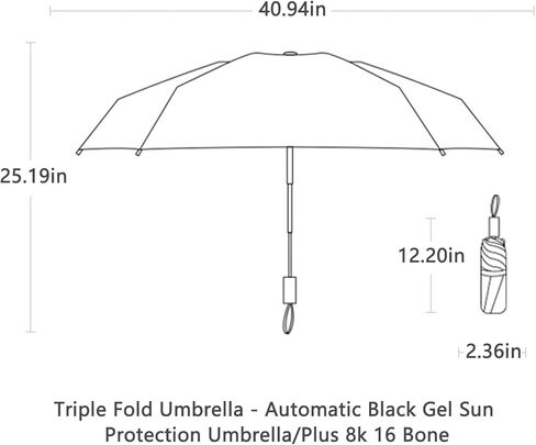 Cloudia Portable Travel Umbrella - Windproof, Strong and Compact Umbrella for Wind and Rain in Kuwait