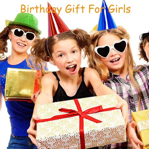 JERYAQTQ هدايا عيد ميلاد سعيد للفتيات من عمر 3-21 عامًا، سوار ساحر على شكل قلب من الحجر الطبيعي هدايا عيد ميلاد جميلة للفتيات المراهقات/الابنة/الحفيدة/ابنة الأخت in Kuwait