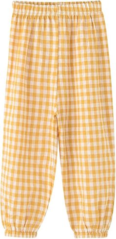 Toddler Girl Summer Pants Plaid Harem Kid Joggers Sweatpants 2-7 Years in Saudi Arabia
