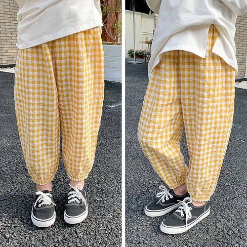 Toddler Girl Summer Pants Plaid Harem Kid Joggers Sweatpants 2-7 Years in Saudi Arabia