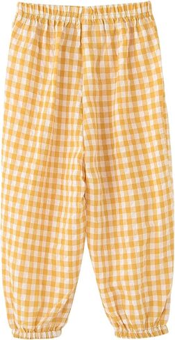 Toddler Girl Summer Pants Plaid Harem Kid Joggers Sweatpants 2-7 Years in Saudi Arabia