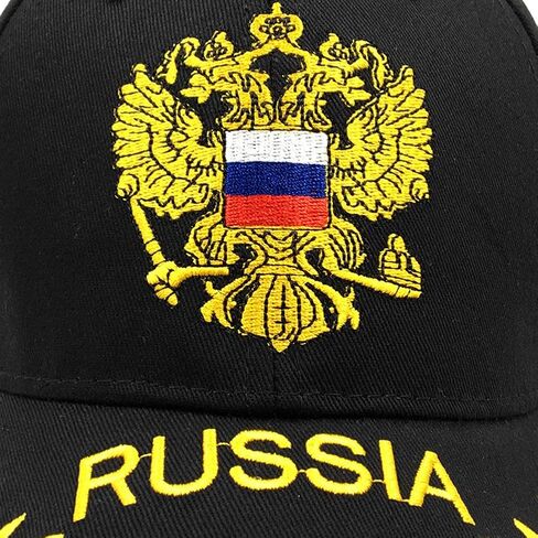 LOCOMO Men Women Baseball Cap Russia Russian Country Flag Coat of Arms Imperial Two Headed Eagle Emblem Badge Patriot in Saudi Arabia