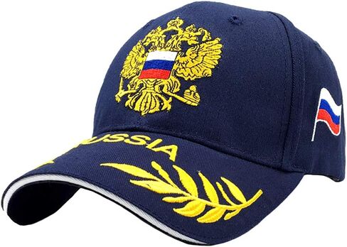 LOCOMO Men Women Baseball Cap Russia Russian Country Flag Coat of Arms Imperial Two Headed Eagle Emblem Badge Patriot in Saudi Arabia