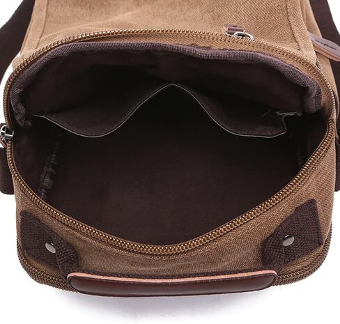 Sechunk Small Canvas Shoulder Bags Messenger Bag Travel Bag Business Bag Working Bag For Men Women in Kuwait