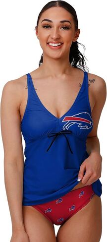 FOCO Buffalo Bills NFL Womens Summertime Solid Tankini in Kuwait