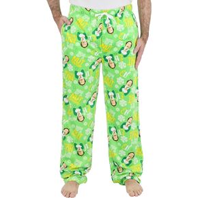 سراويل بيجامة عيد الميلاد للرجال من Elf the Movie - ملابس مريحة مصنوعة من الصوف مطبوع عليها بالكامل Buddy the Holiday in Kuwait