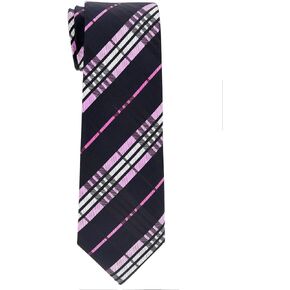 Retreez Stylish Classic Plaid Check Woven Boy's Tie - 8-10 years