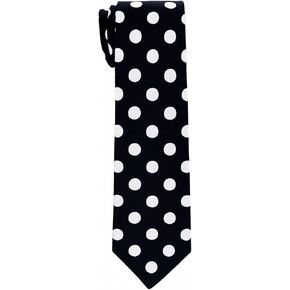 Retreez Classy Vintage Polka Dots Woven Boy's Tie - 8-10 years