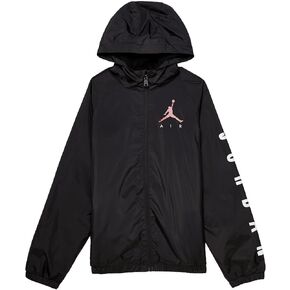 Jordan Boy's Fleece Lined Windbreaker Jacket (Big Kids) Black MD (10-12 Big Kid) in Saudi Arabia