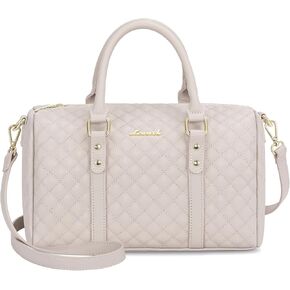 LOVEVOOK Satchel Purses for Women, Leather Barrel Purses and Handbags Top Handle Crossbody Shoulder Bags for Woman in Kuwait