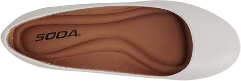 Soda Kreme Comfortable Basic Shoes Women Ballet Flat Round Toe Gel Insole in Kuwait