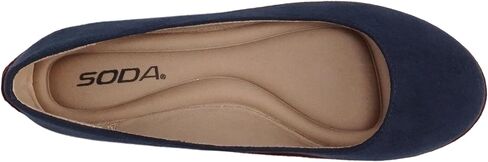 Soda Kreme Comfortable Basic Shoes Women Ballet Flat Round Toe Gel Insole in Kuwait
