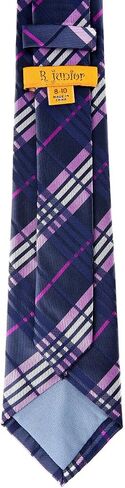 Retreez Stylish Classic Plaid Check Woven Boy's Tie - 8-10 years in Saudi Arabia